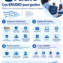 Il sistema ERUDIO supporta la formazione online sincrona tramite conferenze audio e video, strumenti di moderazione docente, lavagna collaborativa e funzionalità di condivisione. L’accesso alla videoconferenza avviene attraverso le stesse credenziali utilizzate per la piattaforma asincrona: il discente non riceve link giornalieri, ma accede al calendario delle lezioni e agli eventi disponibili nel proprio profilo. Conforme ASR 2025. Breakout rooms e supporto diretto da parte di esperti. Tracciamento automatico presenze e attività.